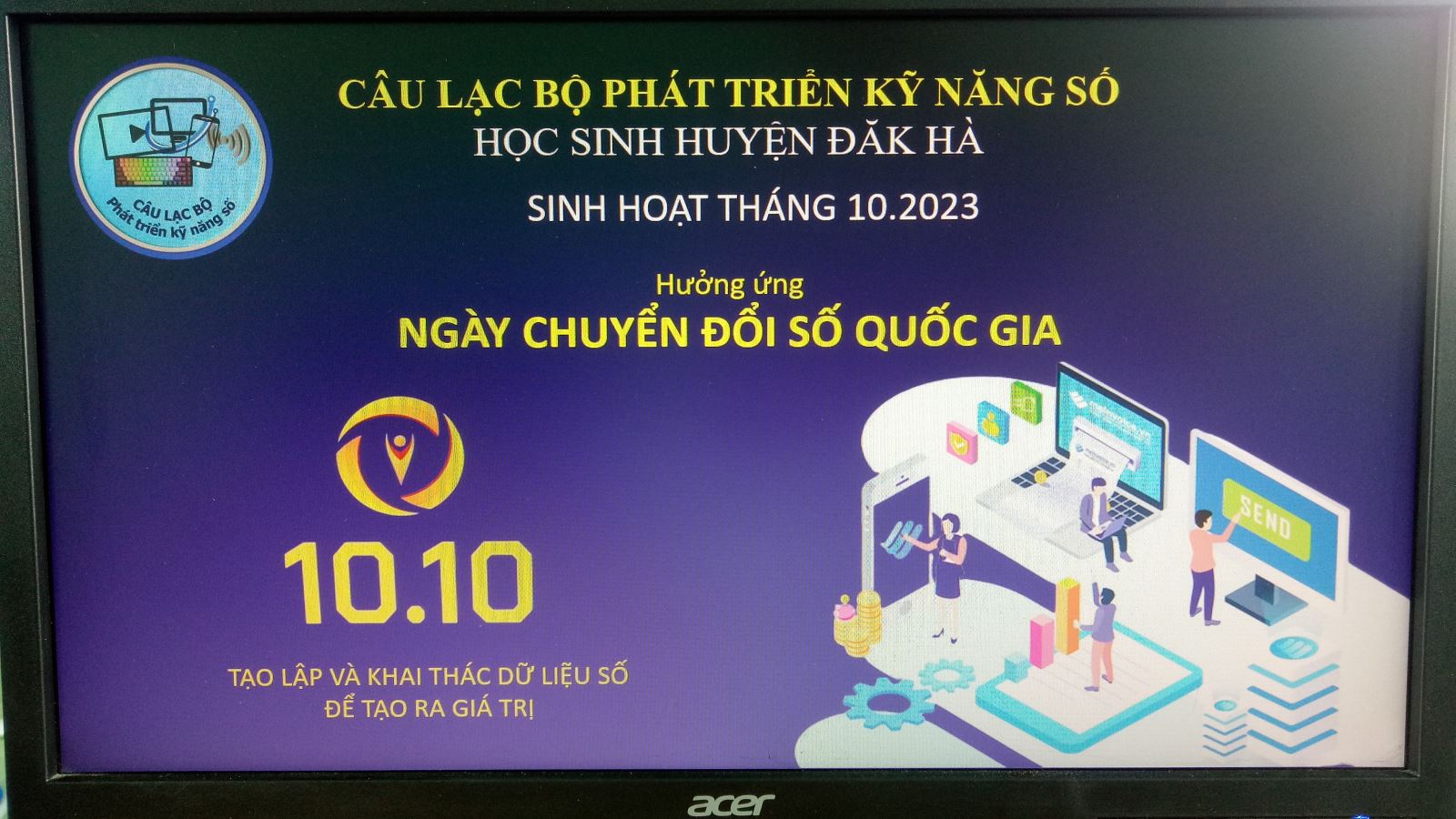 HƯỞNG ỨNG NGÀY CHUYỂN ĐỔI SỐ QUỐC GIA NGÀY 10/10
